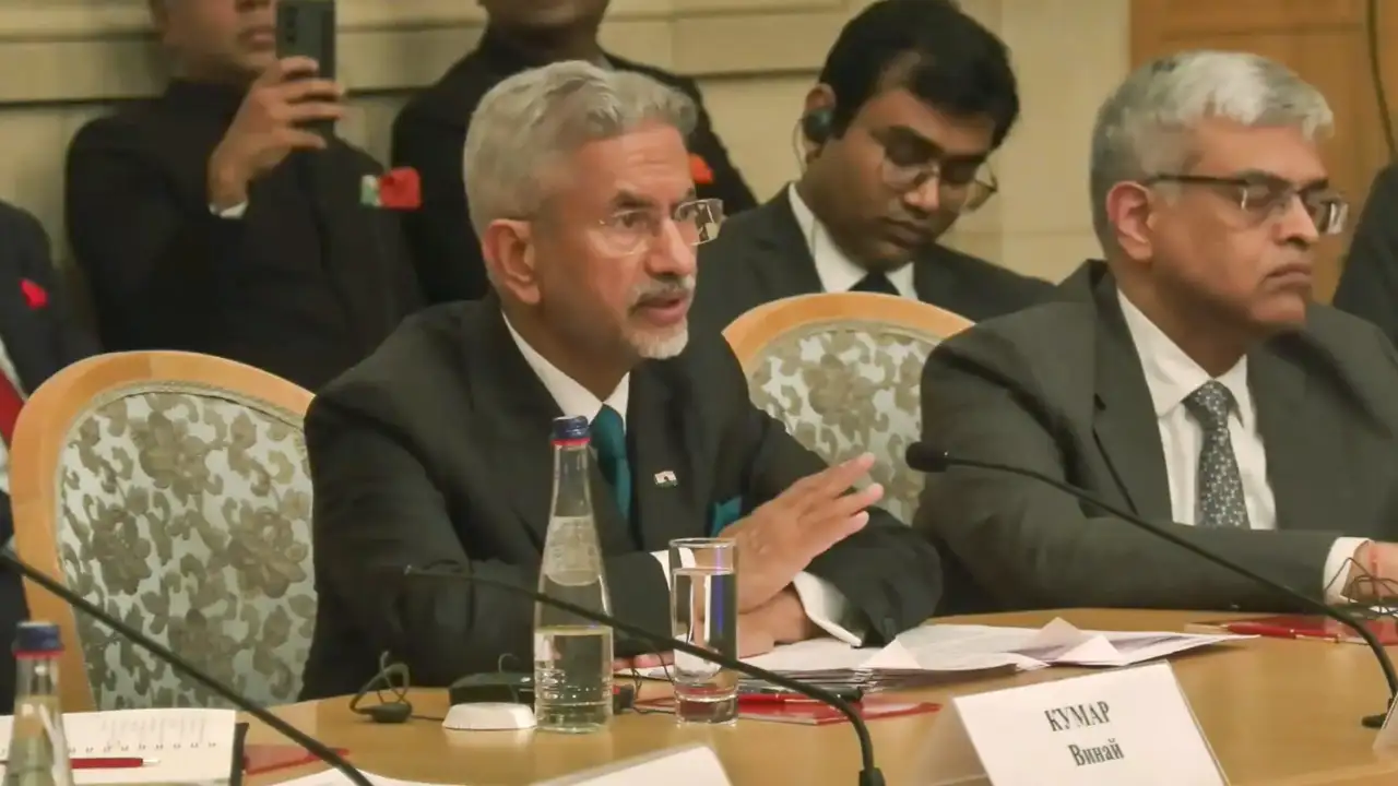 External Affairs Minister S Jaishankar in Moscow urged urgent steps to resolve the India Russia Trade Imbalance of $58.9 billion. He proposed tariff removal, stronger connectivity, and regional trade routes to achieve the $100 billion trade target by 2030.