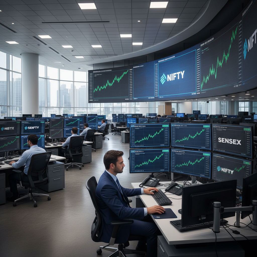 Indian Stock Market Swings as US Federal Reserve Cuts Rates; Nifty and Sensex See Surge, Then Correction