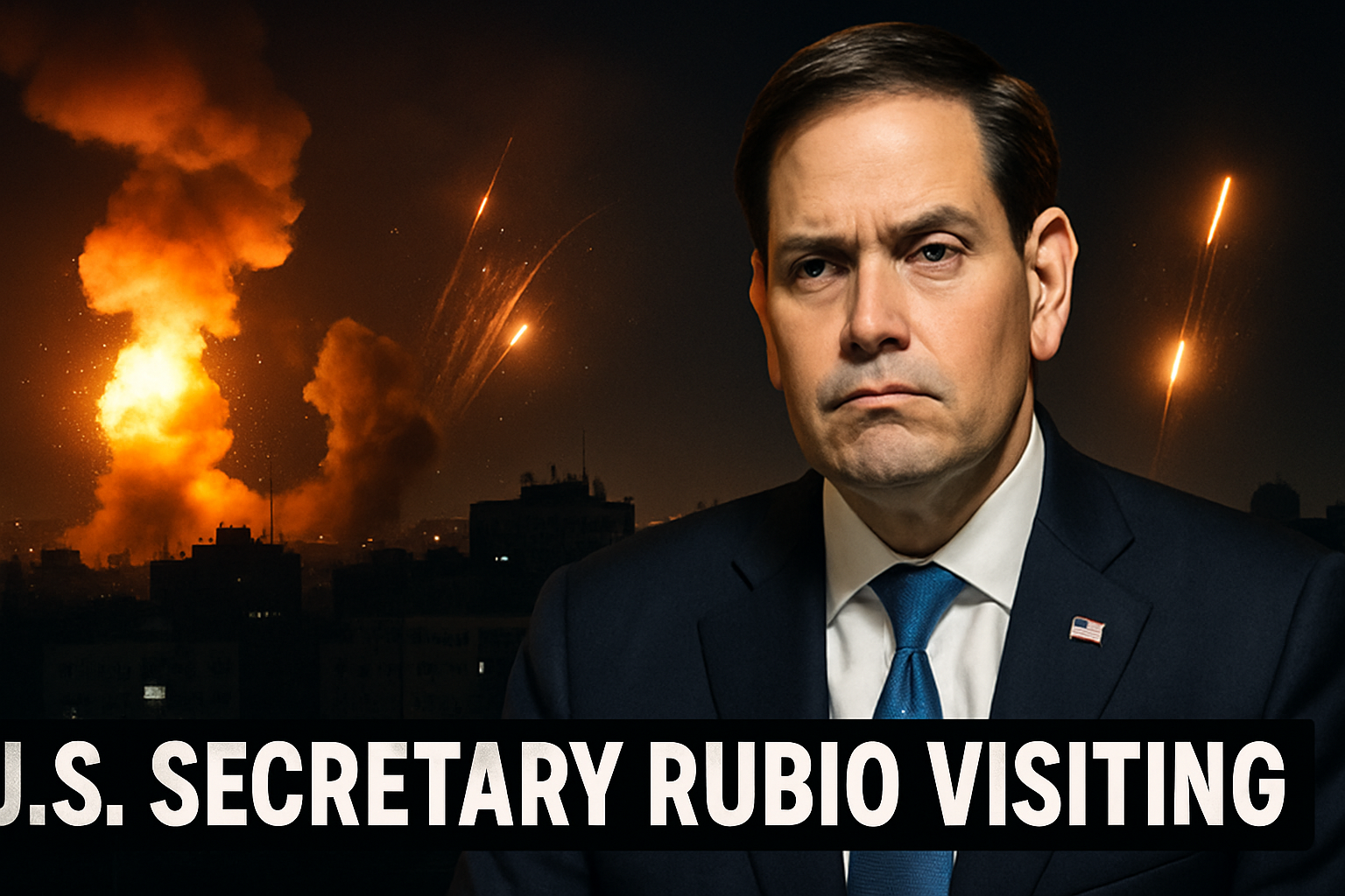 Israel intensifies Gaza City strikes as U.S. Secretary Rubio visits the region
